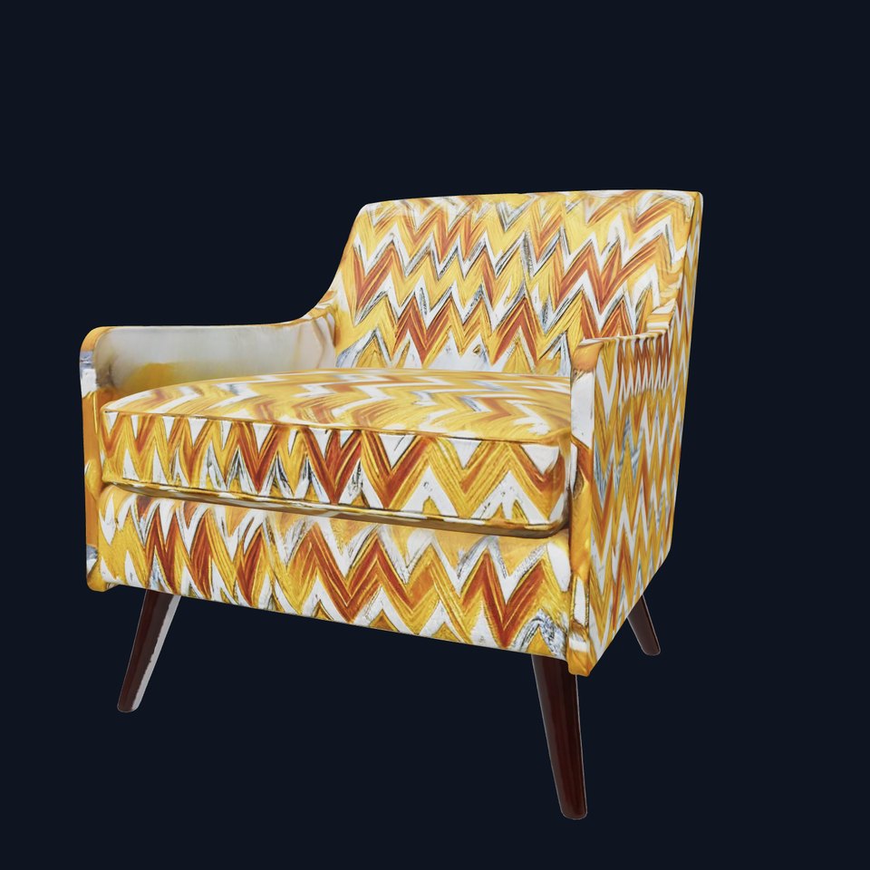 Zigzag Pattern Armchair model pack